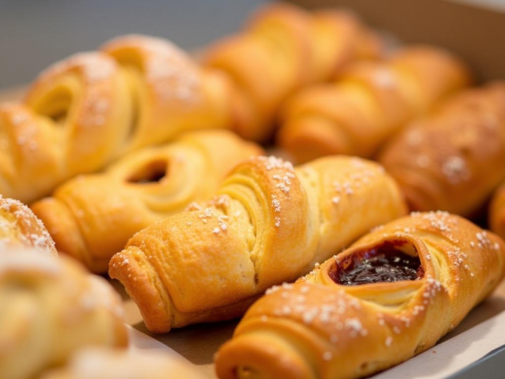 Delicious French pastries in a Parisian setting